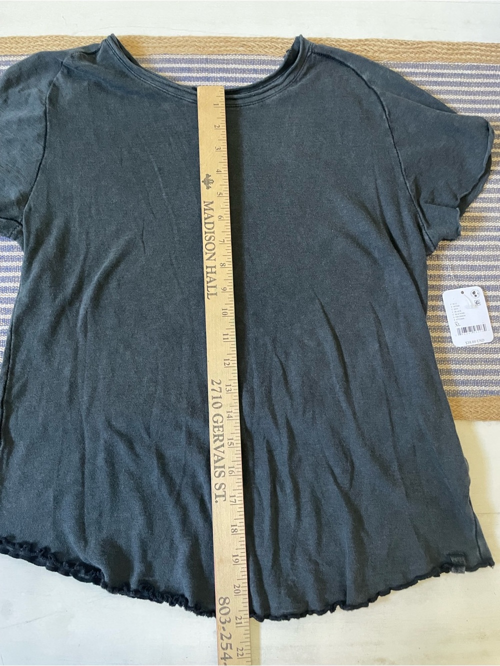Women’s Black Short Sleeve Crewneck Shirt - Picture 10 of 12
